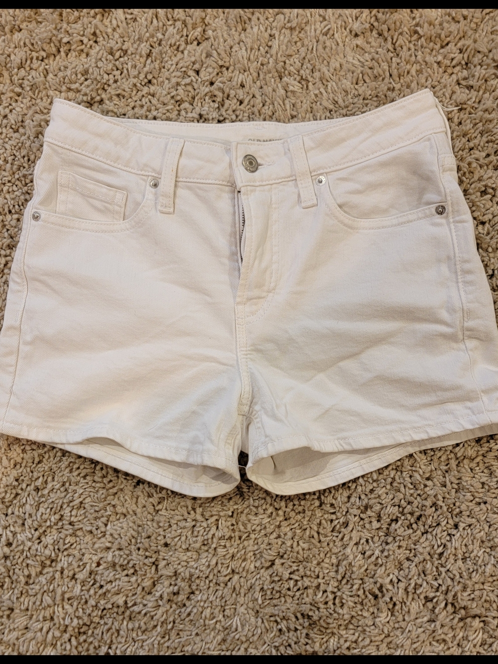Old Navy White Women's Denim Shorts